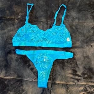 Blue Bralette Set